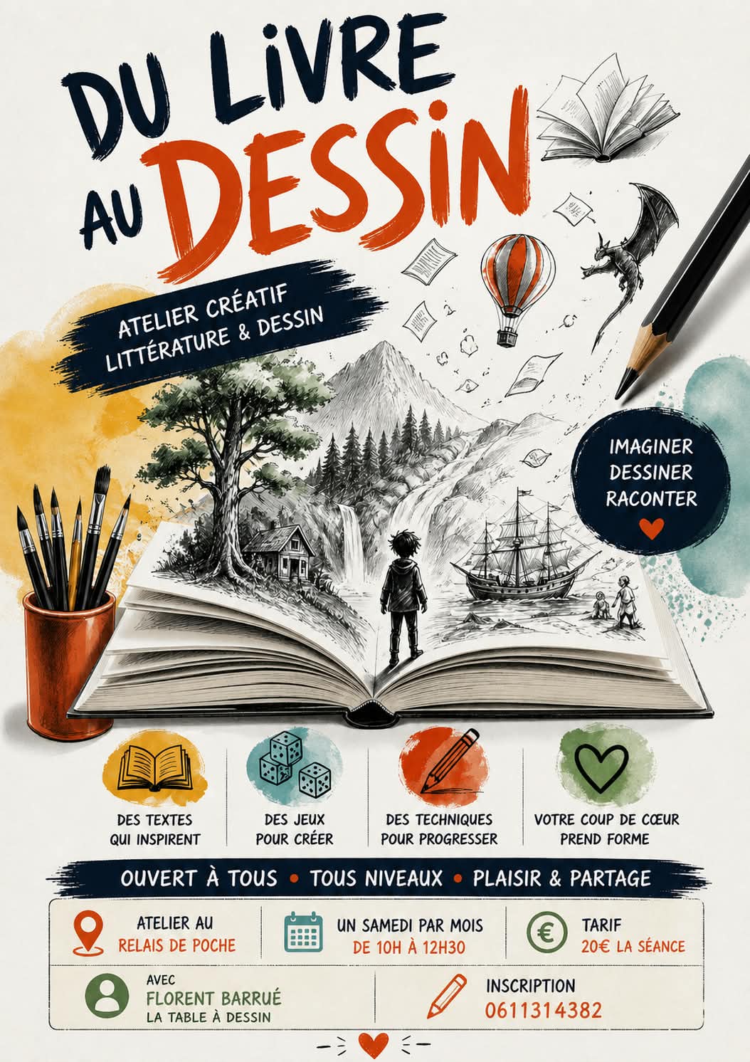 Affiche Atelier illustration litteraire