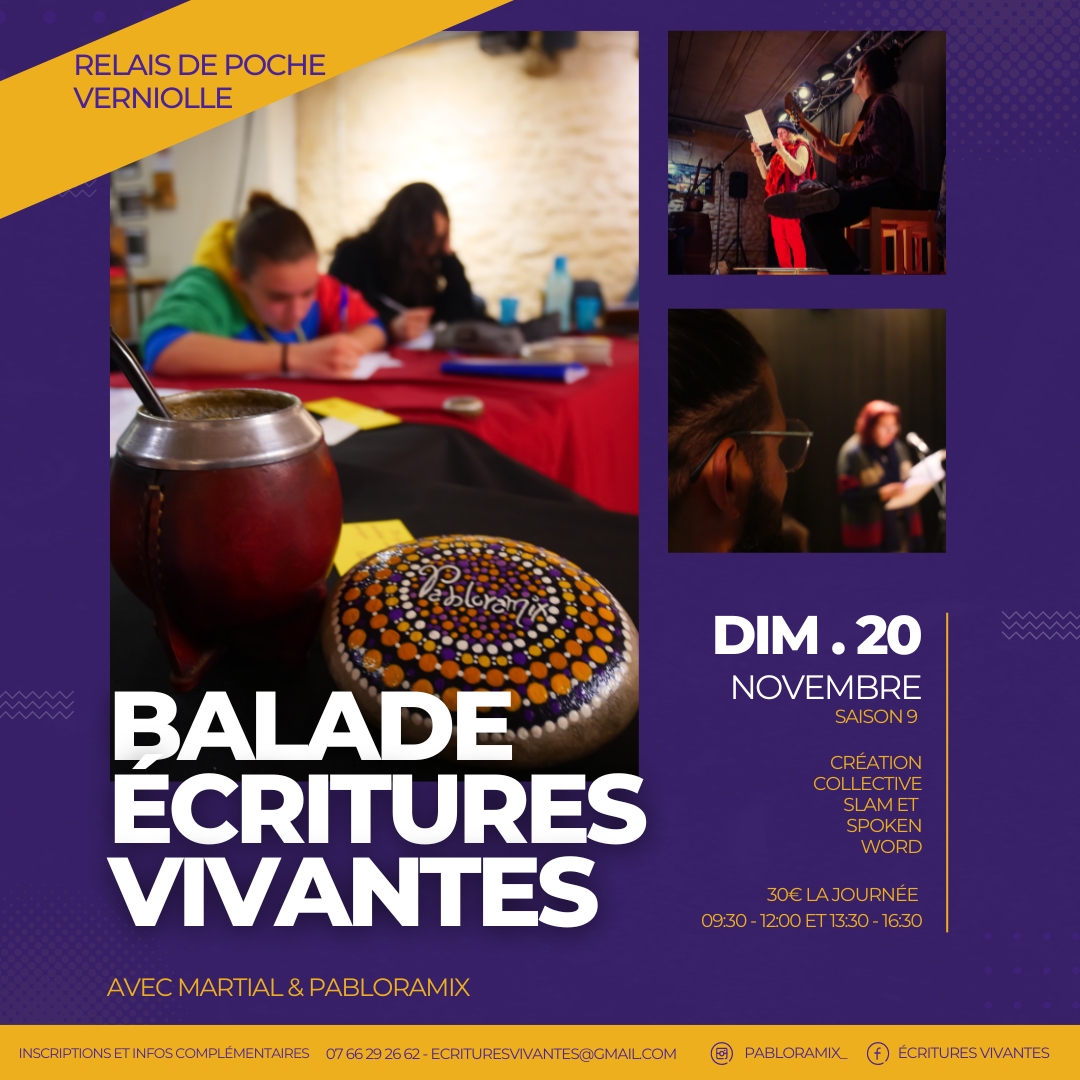 Balade Écritures Vivantes 20 Nov